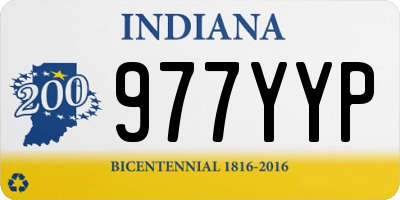 IN license plate 977YYP