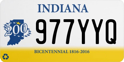 IN license plate 977YYQ