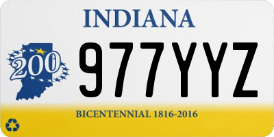IN license plate 977YYZ