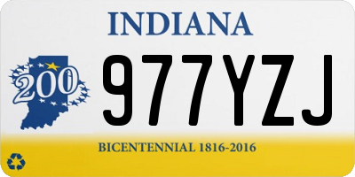 IN license plate 977YZJ