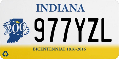 IN license plate 977YZL