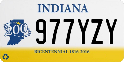 IN license plate 977YZY