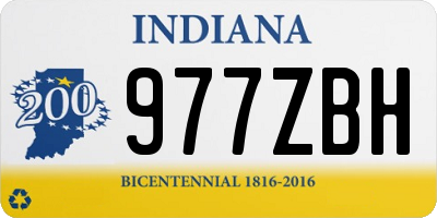IN license plate 977ZBH