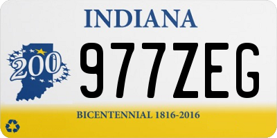 IN license plate 977ZEG
