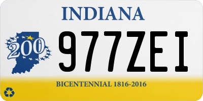 IN license plate 977ZEI
