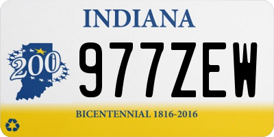 IN license plate 977ZEW