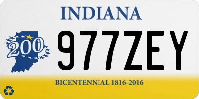 IN license plate 977ZEY