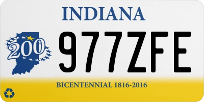 IN license plate 977ZFE