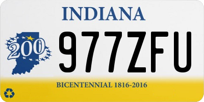 IN license plate 977ZFU
