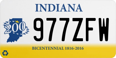 IN license plate 977ZFW