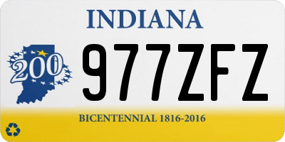 IN license plate 977ZFZ