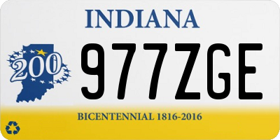 IN license plate 977ZGE