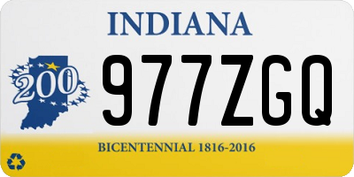 IN license plate 977ZGQ