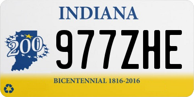 IN license plate 977ZHE