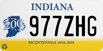 IN license plate 977ZHG