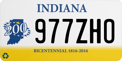 IN license plate 977ZHO
