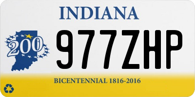 IN license plate 977ZHP