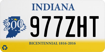 IN license plate 977ZHT