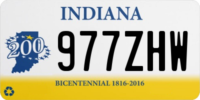 IN license plate 977ZHW