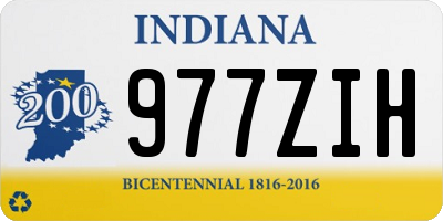 IN license plate 977ZIH