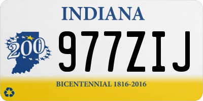 IN license plate 977ZIJ