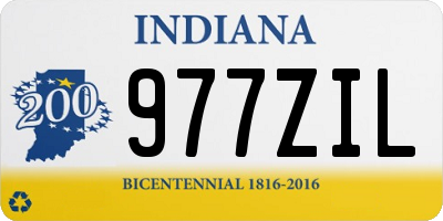 IN license plate 977ZIL