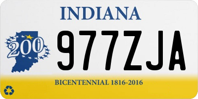 IN license plate 977ZJA