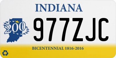 IN license plate 977ZJC