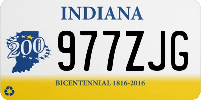 IN license plate 977ZJG