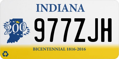 IN license plate 977ZJH