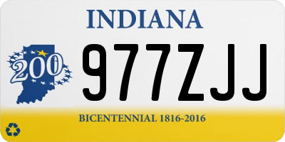 IN license plate 977ZJJ