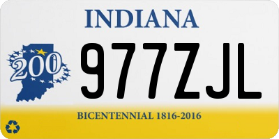 IN license plate 977ZJL