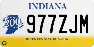 IN license plate 977ZJM