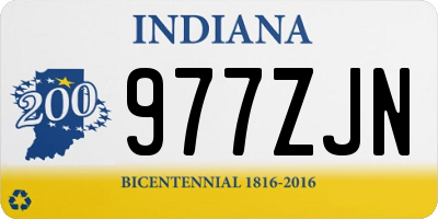 IN license plate 977ZJN