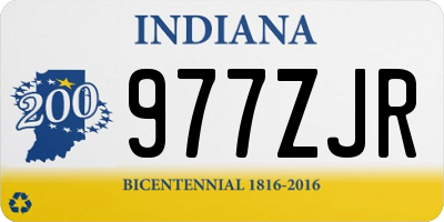 IN license plate 977ZJR