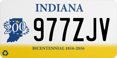 IN license plate 977ZJV