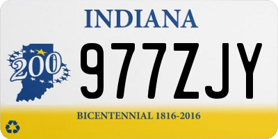 IN license plate 977ZJY