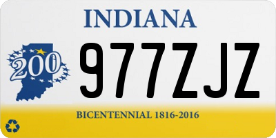 IN license plate 977ZJZ