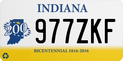 IN license plate 977ZKF