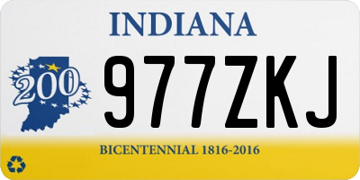 IN license plate 977ZKJ