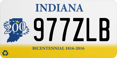 IN license plate 977ZLB