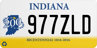 IN license plate 977ZLD