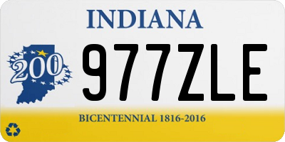 IN license plate 977ZLE