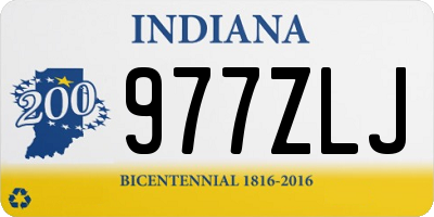 IN license plate 977ZLJ