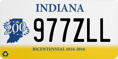 IN license plate 977ZLL