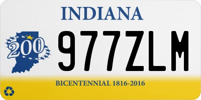 IN license plate 977ZLM