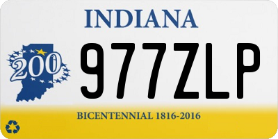 IN license plate 977ZLP