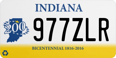 IN license plate 977ZLR