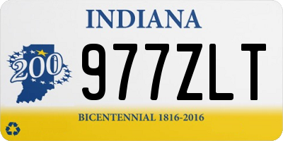 IN license plate 977ZLT