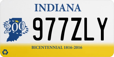 IN license plate 977ZLY